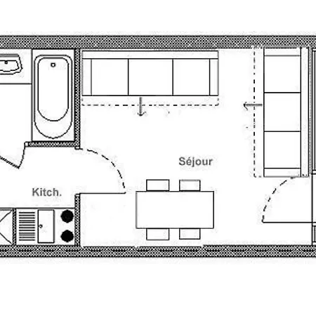 Renove Aux Pieds Avec Balcon, 3 Pers - Fr-1-344-890